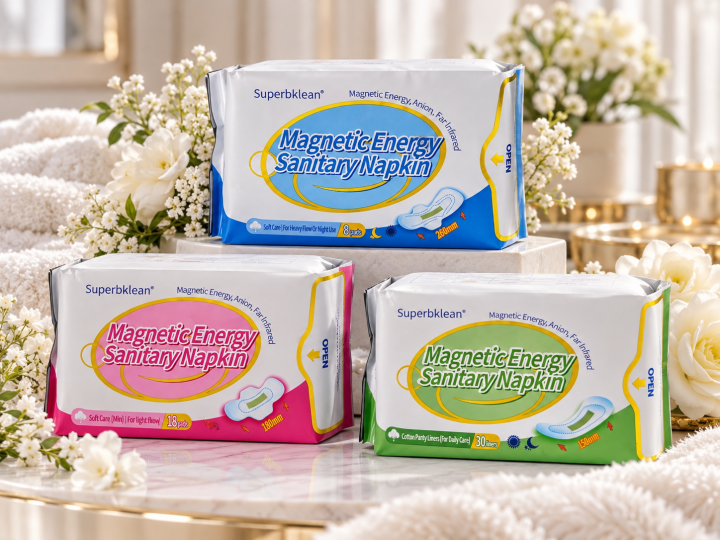 Gamme de serviettes hygiéniques premium